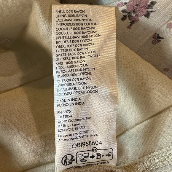 Free People Dainty Cottage Ethereal Bali Juniper Midi Dress 6 Lace Cream Floral - Picture 15 of 16